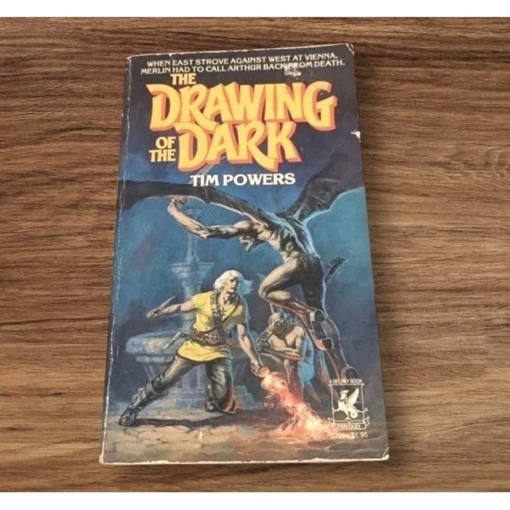 Drawing of the Dark 70s Fantasy Tim Powers Magic 1st Edition Del Rey Vtg 1979